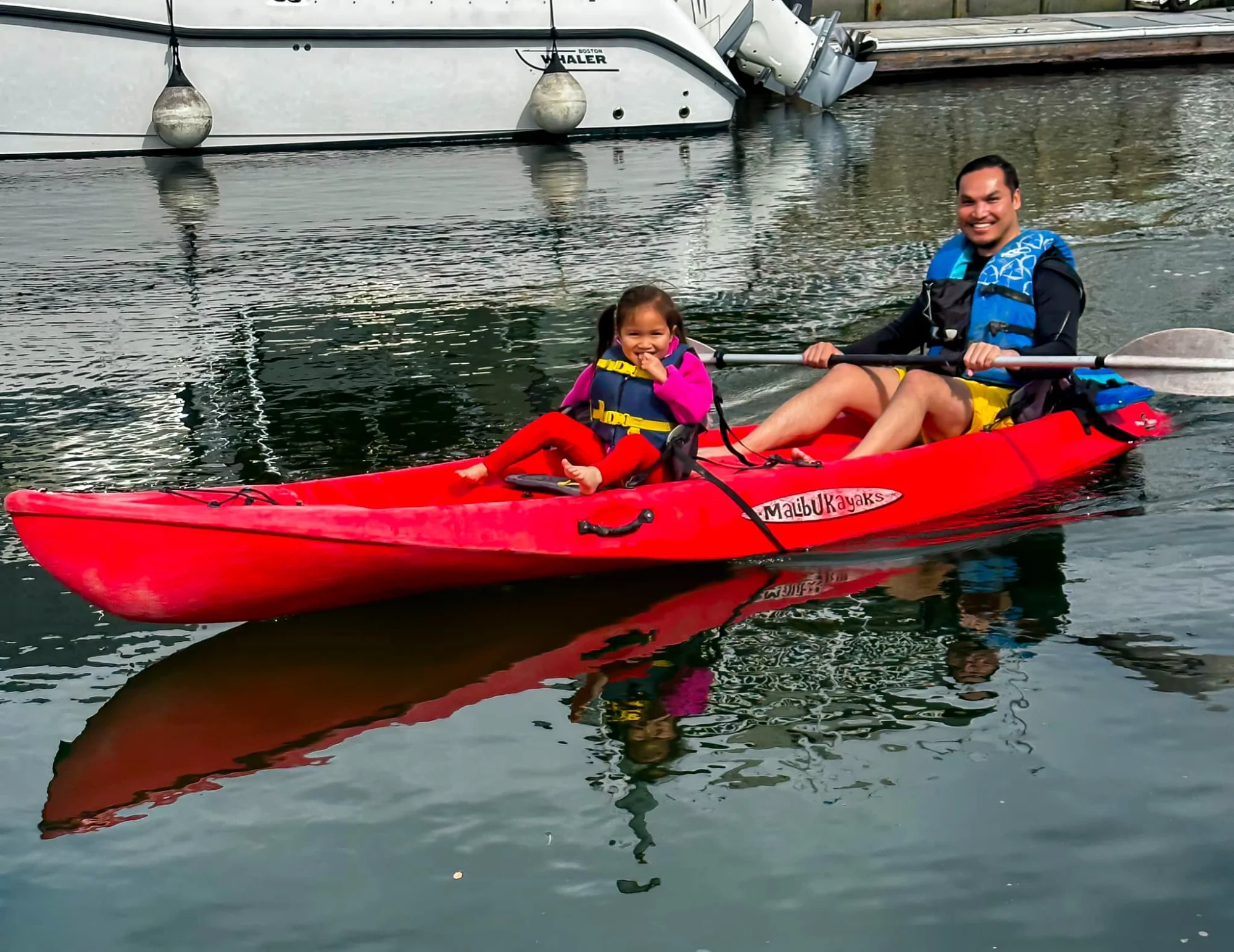 Father daughter kayaking