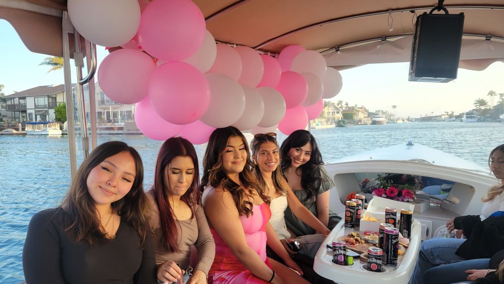 Birthday celebration with balloons