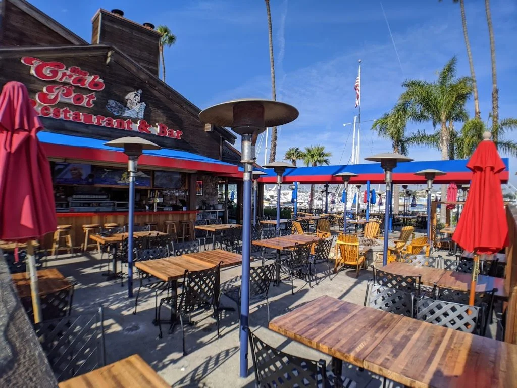 The Crab Pot Restaurant patio Long Beach