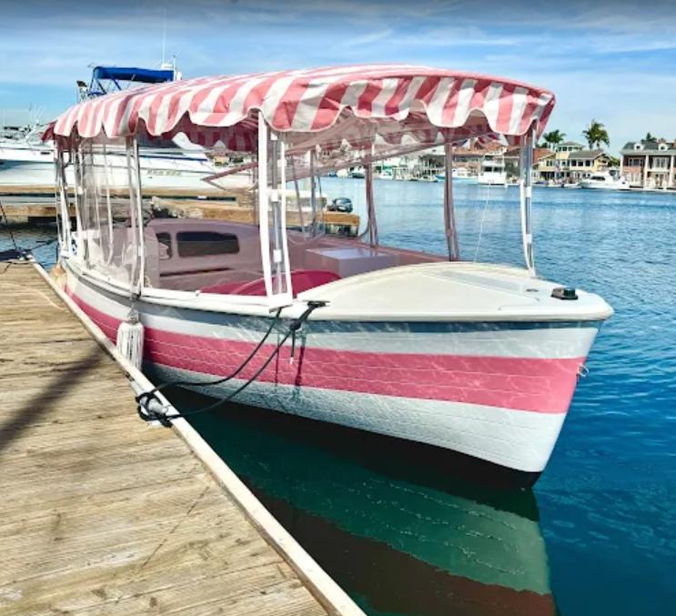 Pink Duffy Boat Newport Beach