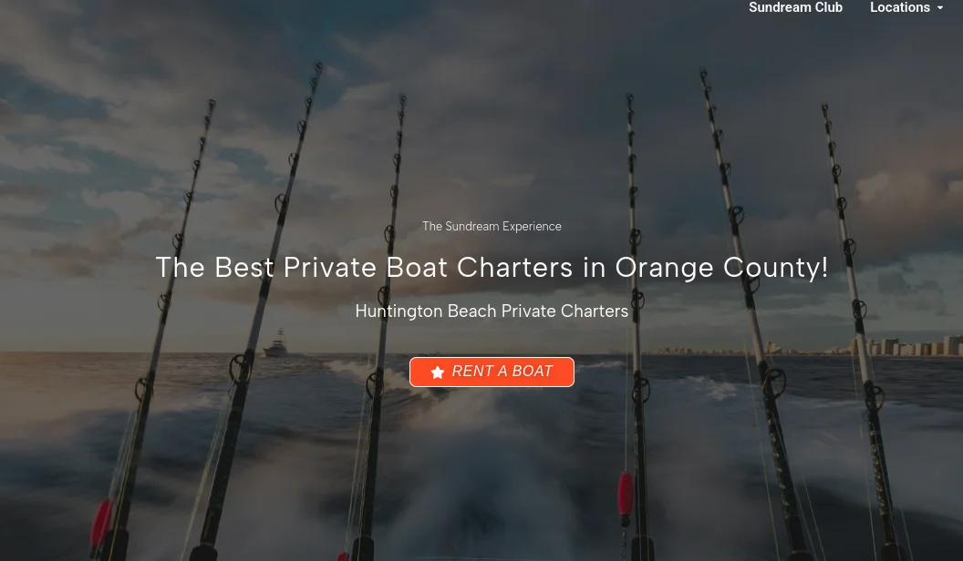 Boat heading out to sea from Huntington Harbour